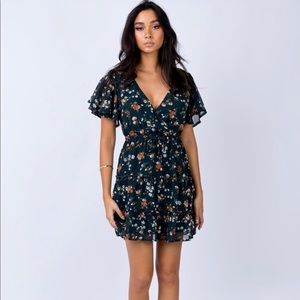 Navy blue mini dress